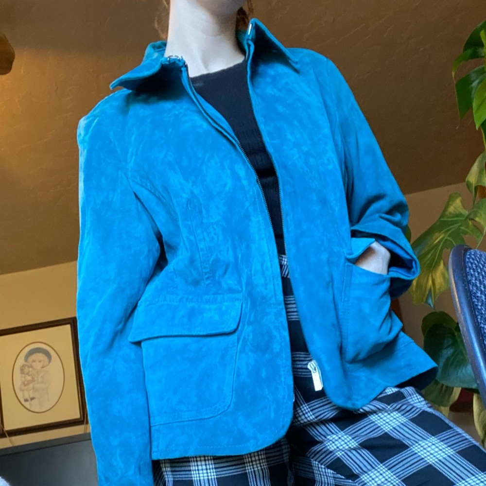 🦕Blue Suede Jacket🦕